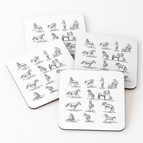 Item preview, Horse movement studies designed and sold by LeonieDieLoewin.