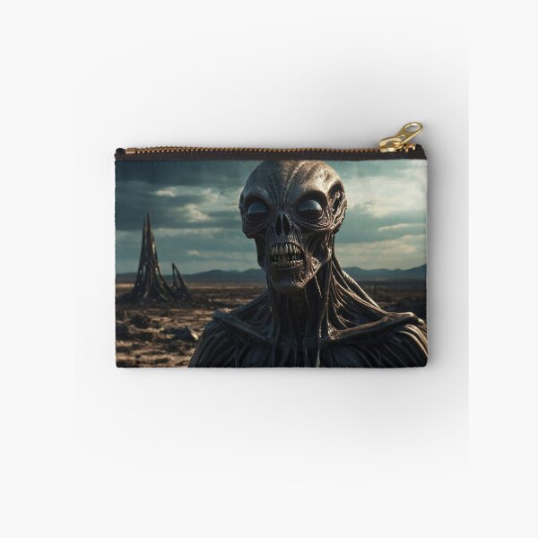 Item preview, Alien UFO On Alien Blue Sky Planet designed and sold by SassyArtistry.