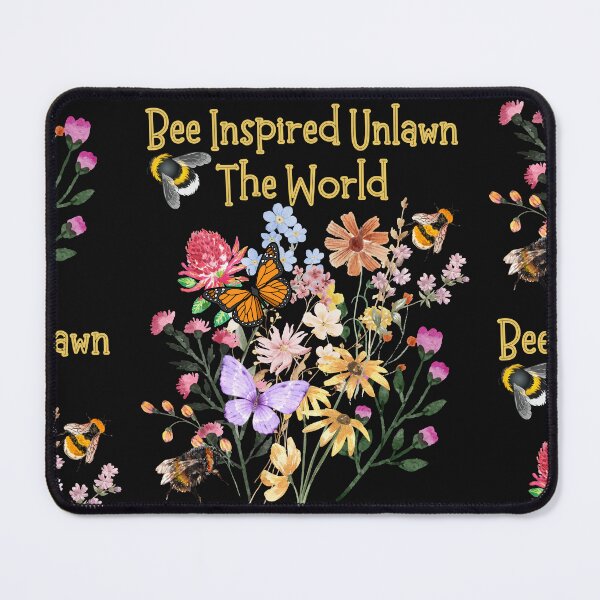 Item preview, Bee Inspired Unlawn The World Ecosystem Restored Pollinator Design designed and sold by EarthArtDesigns.