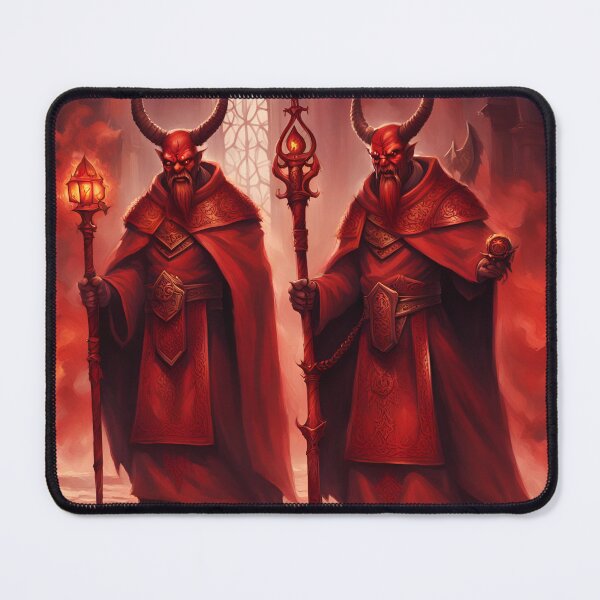 Item preview, Red Demon Priests designed and sold by Shelley Loewnau-Jones Studio.