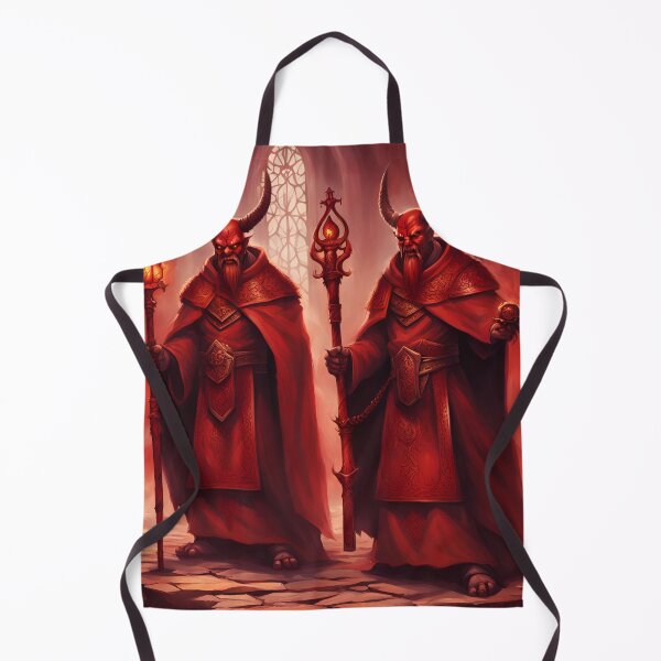 Item preview, Red Demon Priests designed and sold by Shelley Loewnau-Jones Studio.
