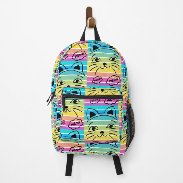 Item preview, Kitty's Colorful Serenade: Meow Melody Maker, Rainbow cat designed and sold by pikom.