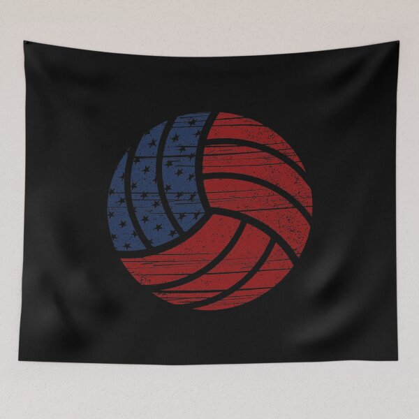 Item preview, Distressed Volleyball USA Flag  designed and sold by goodspy.
