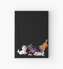 Kittens With Paint Hardcover Journal