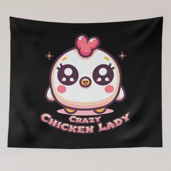 Item preview, Crazy Chicken Lady designed and sold by SeledineArt.
