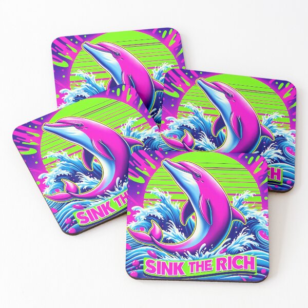 Item preview, Magic Justice Pink Dolphin designed and sold by MissKosmic's Shop.