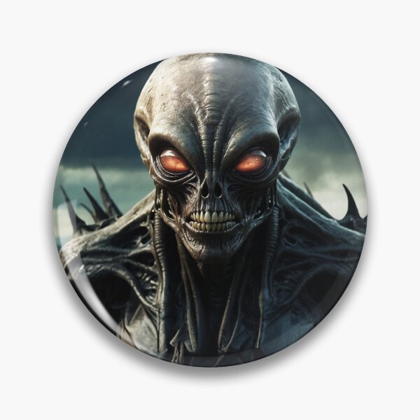 Item preview, UFO with glowing eyes On Alien Planet designed and sold by SassyArtistry.