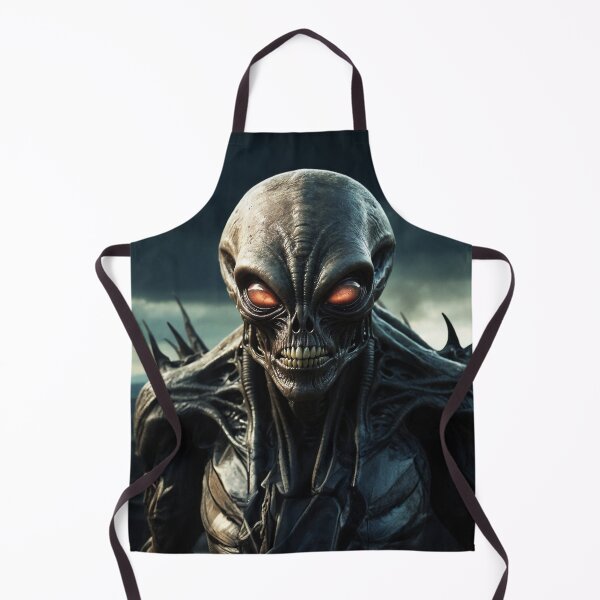 Item preview, UFO with glowing eyes On Alien Planet designed and sold by SassyArtistry.