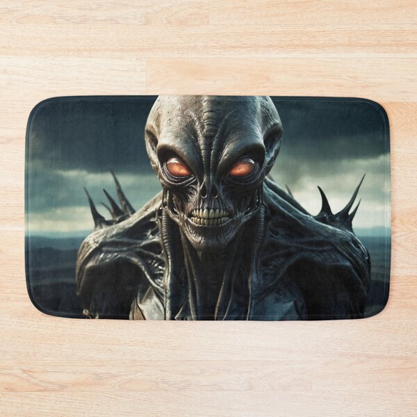 Item preview, UFO with glowing eyes On Alien Planet designed and sold by SassyArtistry.