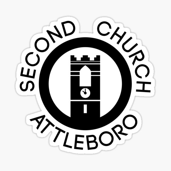 Second Church Logo - Black Sticker