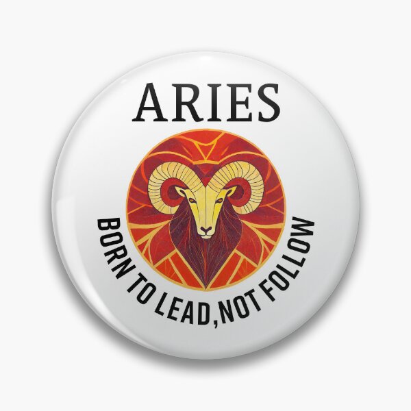 Item preview, Aries Zodiac " BORN TO LEAD, NOT FOLLOW" Design. designed and sold by HEMRO.