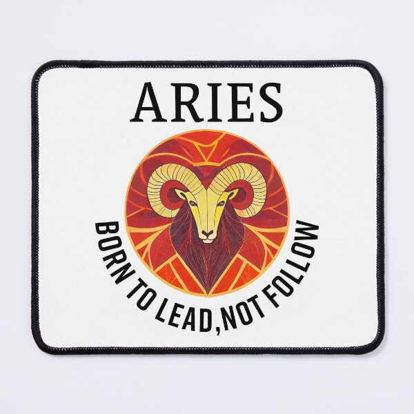 Item preview, Aries Zodiac " BORN TO LEAD, NOT FOLLOW" Design. designed and sold by HEMRO.