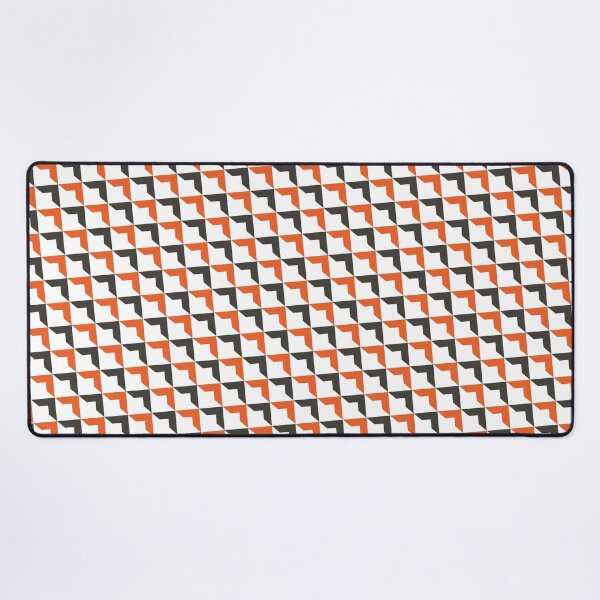 Item preview, Black & Orange Triangle V Shapes White Limitless Seams designed and sold by Alchemy-A-La-G.