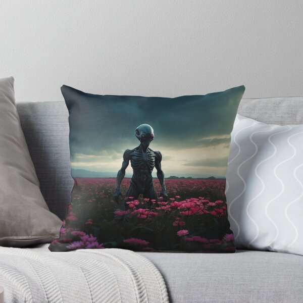 Item preview, Alien In Pink Flower Stormy Field designed and sold by SassyArtistry.
