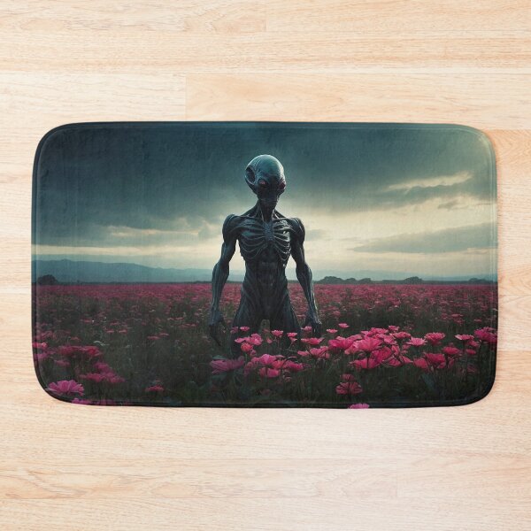 Item preview, Alien In Pink Flower Stormy Field designed and sold by SassyArtistry.