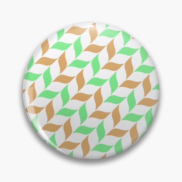 Item preview, Brown & Green Leaves Alternating Pattern White Limitless Seams designed and sold by Alchemy-A-La-G.