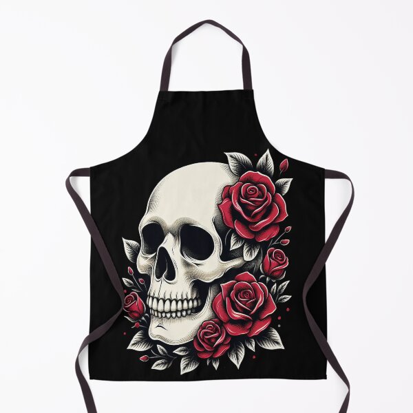 Item preview, Red Roses Skull designed and sold by Topmaxdesign.