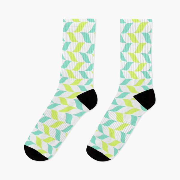 Item preview, Yellow & Green Leaves Alternating Pattern White Limitless Seams designed and sold by Alchemy-A-La-G.
