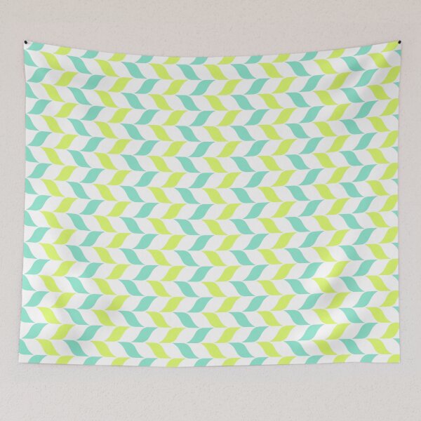 Item preview, Yellow & Green Leaves Alternating Pattern White Limitless Seams designed and sold by Alchemy-A-La-G.