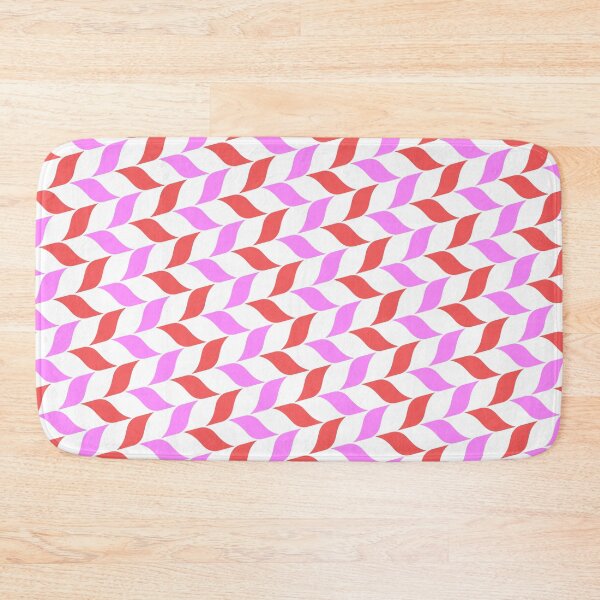 Item preview, Red & Pink Leaves Alternating Pattern White Limitless Seams designed and sold by Alchemy-A-La-G.