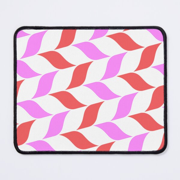 Item preview, Red & Pink Leaves Alternating Pattern White Limitless Seams designed and sold by Alchemy-A-La-G.
