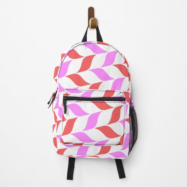 Item preview, Red & Pink Leaves Alternating Pattern White Limitless Seams designed and sold by Alchemy-A-La-G.