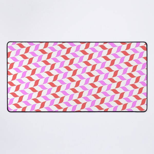 Item preview, Red & Pink Leaves Alternating Pattern White Limitless Seams designed and sold by Alchemy-A-La-G.