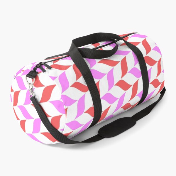 Item preview, Red & Pink Leaves Alternating Pattern White Limitless Seams designed and sold by Alchemy-A-La-G.