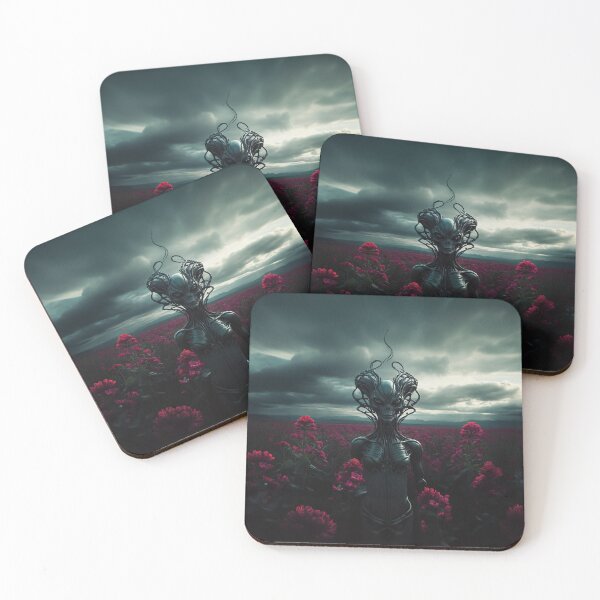 Item preview, Alien Goddess In Pink Flower Field  designed and sold by SassyArtistry.