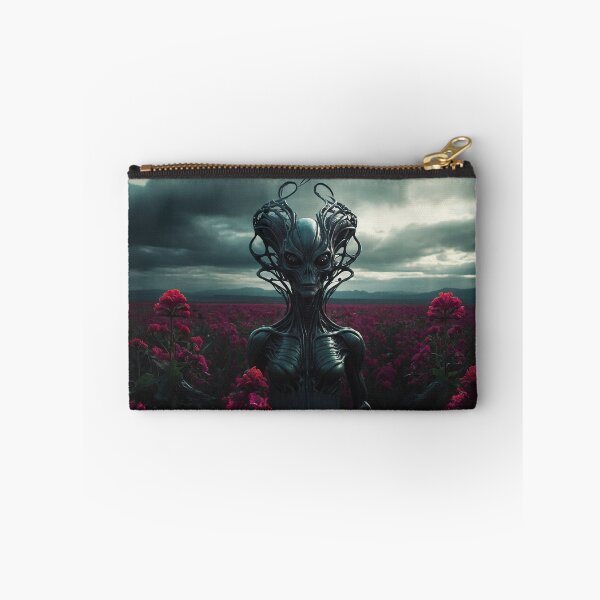 Item preview, Alien Goddess In Pink Flower Field  designed and sold by SassyArtistry.