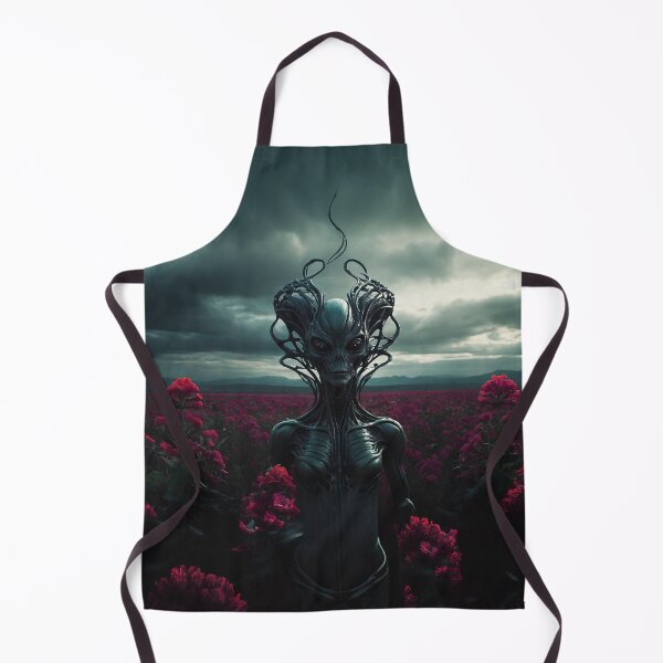 Item preview, Alien Goddess In Pink Flower Field designed and sold by SassyArtistry.