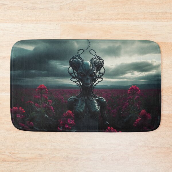 Item preview, Alien Goddess In Pink Flower Field  designed and sold by SassyArtistry.