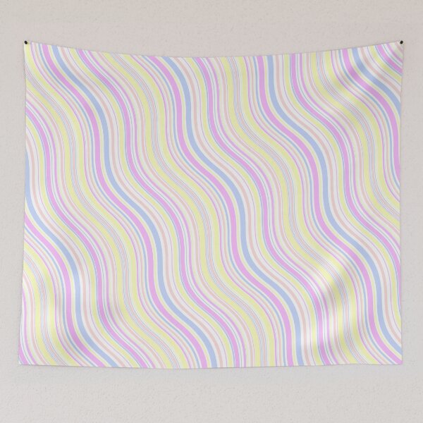 Item preview, Spring Pastel Colored Waving Lines Flowing Limitless Seams designed and sold by Alchemy-A-La-G.