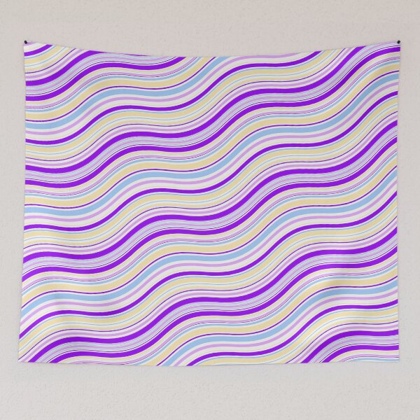 Item preview, Spring Pastel Colored Waving Lines Flowing Limitless Seams designed and sold by Alchemy-A-La-G.