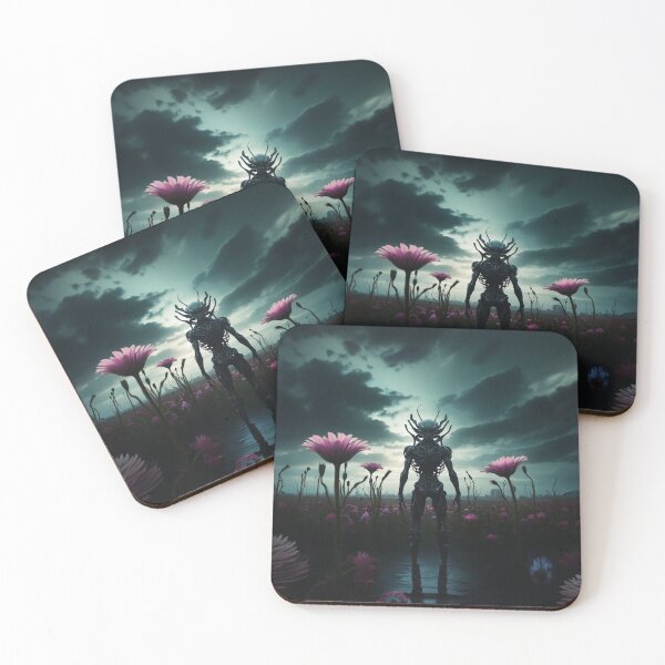 Item preview, Alien God In Pink Flower Field  designed and sold by SassyArtistry.
