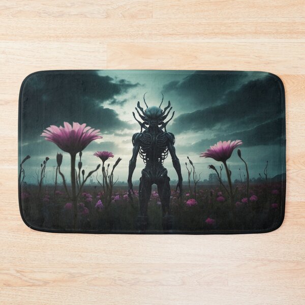 Item preview, Alien God In Pink Flower Field  designed and sold by SassyArtistry.