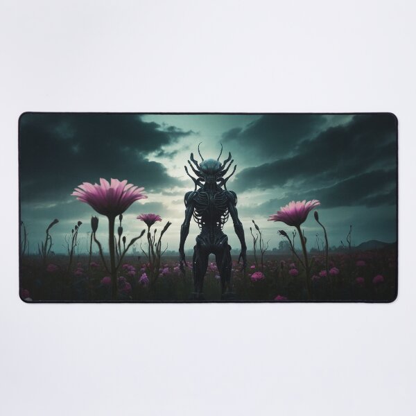 Item preview, Alien God In Pink Flower Field designed and sold by SassyArtistry.