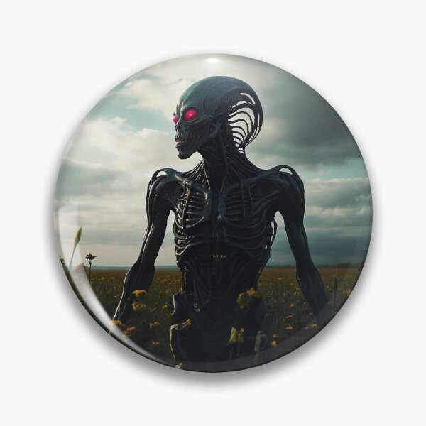 Item preview, Alien On Walk In Yellow Summer Field Flowers designed and sold by SassyArtistry.