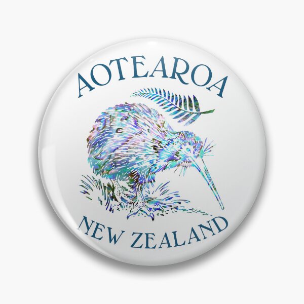 Item preview, NEW ZEALAND KIWI AND FERN PAUA designed and sold by Madjack Tees Kiwi SuperStore.
