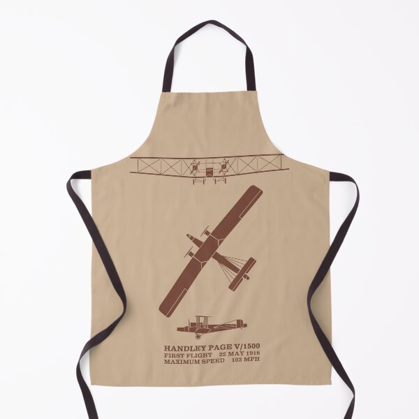 Item preview, Handley Page V/1500 British WW1 Biplane Bomber Silhouettes Infographic Diagrams designed and sold by MilitaryMart.