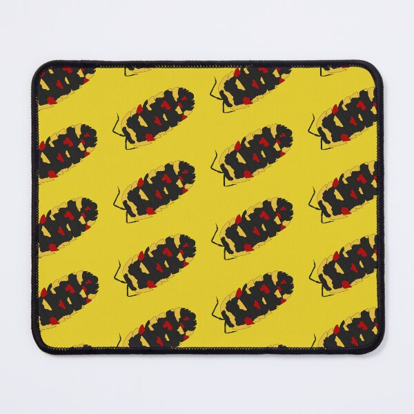 Aperçu de l'œuvre Merulanella cloportes jaune-rouge créée et vendue par Lilis-isopods.