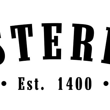 Artwork thumbnail, Österby Gotland Island Region County Sweden Est. 1400 Black Letter Sverige by establishedwear