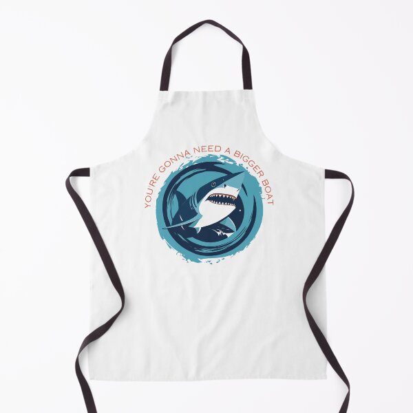 Item preview, Big blue shark with the quote "you're gonna need a bigger boat" designed and sold by PurpleJam7.