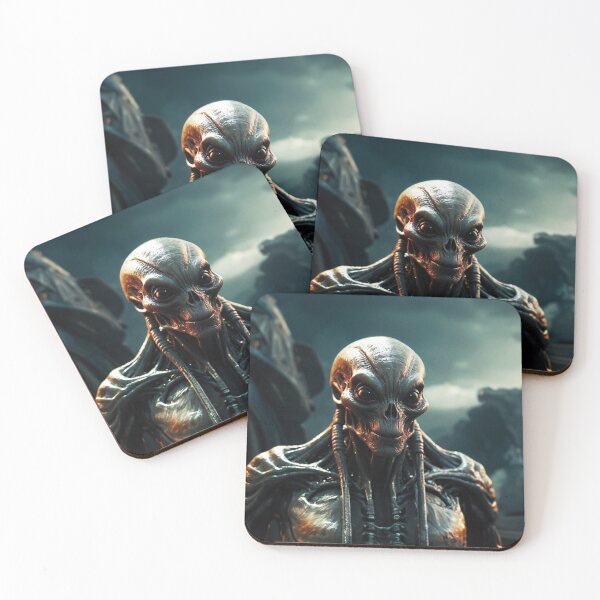 Item preview, Curious Alien With Smile Portrait designed and sold by SassyArtistry.
