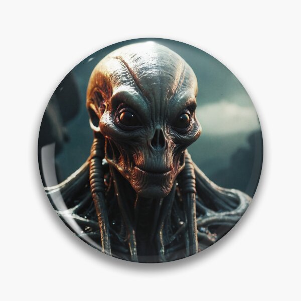 Item preview, Curious Alien With Smile Portrait designed and sold by SassyArtistry.