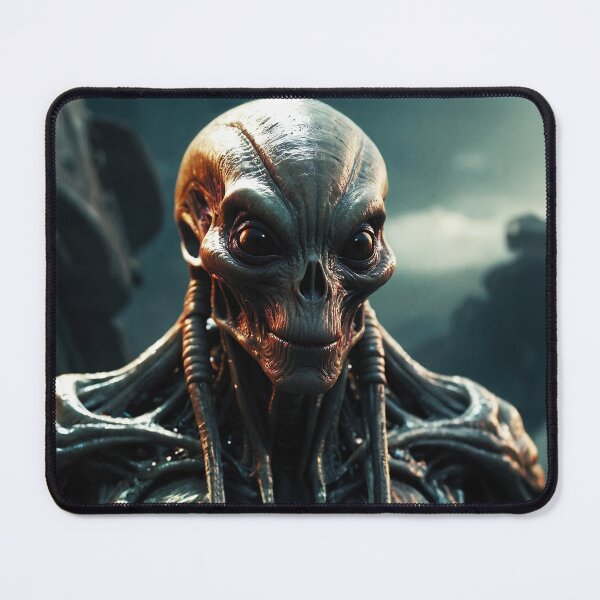 Item preview, Curious Alien With Smile Portrait designed and sold by SassyArtistry.