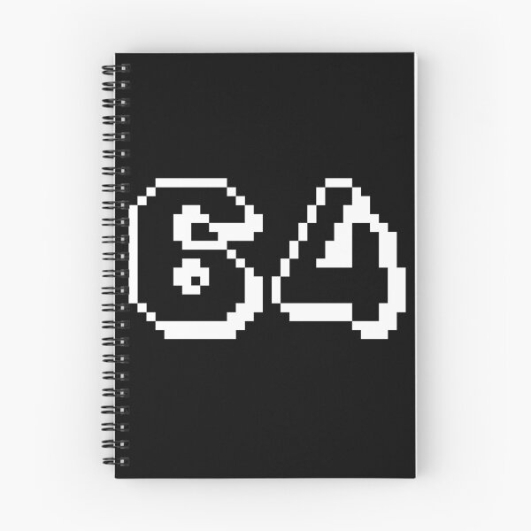 Item preview, 64, sixty-four, white, retro video game, 1 up! designed and sold by Numbers-Art.