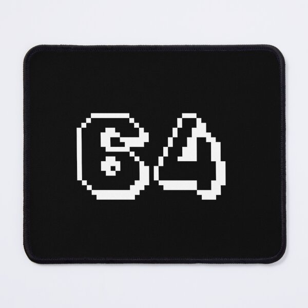 Item preview, 64, sixty-four, white, retro video game, 1 up! designed and sold by Numbers-Art.