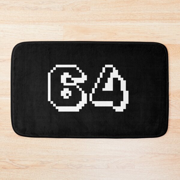 Item preview, 64, sixty-four, white, retro video game, 1 up! designed and sold by Numbers-Art.