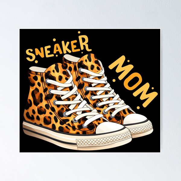 Artikel-Vorschau von Sneaker MOM – Sneaker mit Leoparden- und Gepardenmuster, designt und verkauft von EmeraldeaArt.
